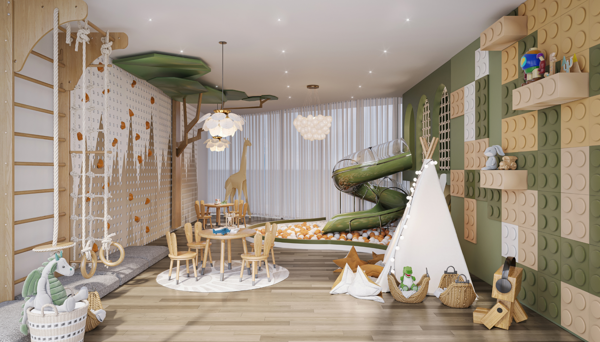 kids play area intérieure